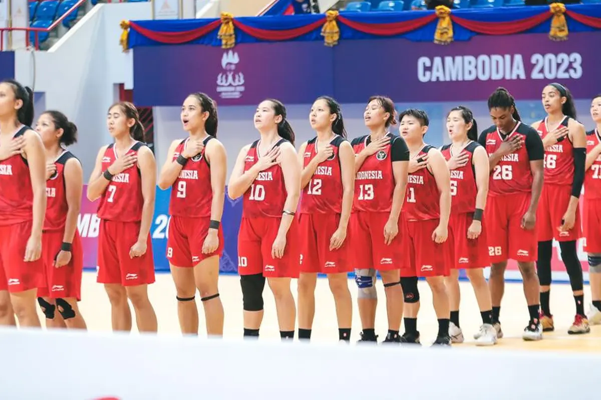 Timnas Bola Basket Putri Indonesia meraih medali emas SEA Games 2023.