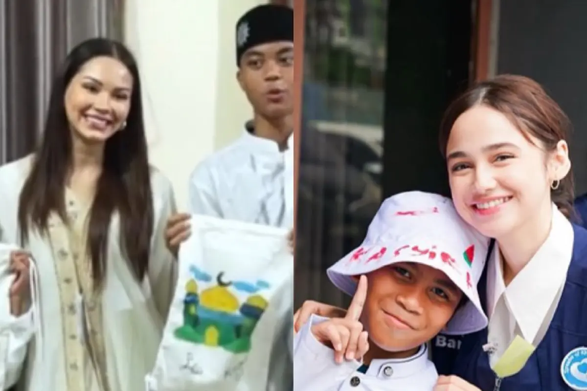 Syifa Hadju dan Alyssa Daguise Sama-Sama Rayakan Ulang Tahun di Panti Asuhan