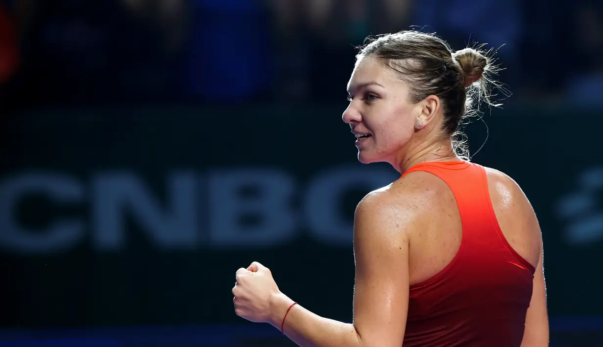 Peringkat ke-2 adalah Simona Halep dari Rumania. (EPA/Wallace Woon)