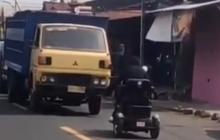 Buat Geram, Aksi Ibu Pengendara Motor Roda Tiga Lawan Arus Ini Viral