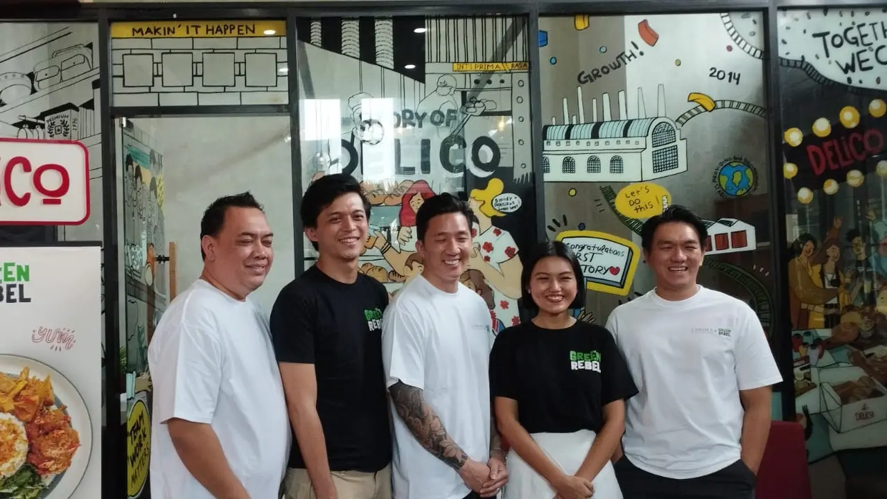 Foto peresmian kolaborasi Prima Food Solutions dan Green Rebels Food