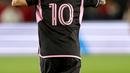Gol Lionel Messi di menit ke-90+2 menjadi penyelamat Inter Miami dari kekalahan. (Sean M. Haffey/Getty Images North America/Getty Images via AFP)