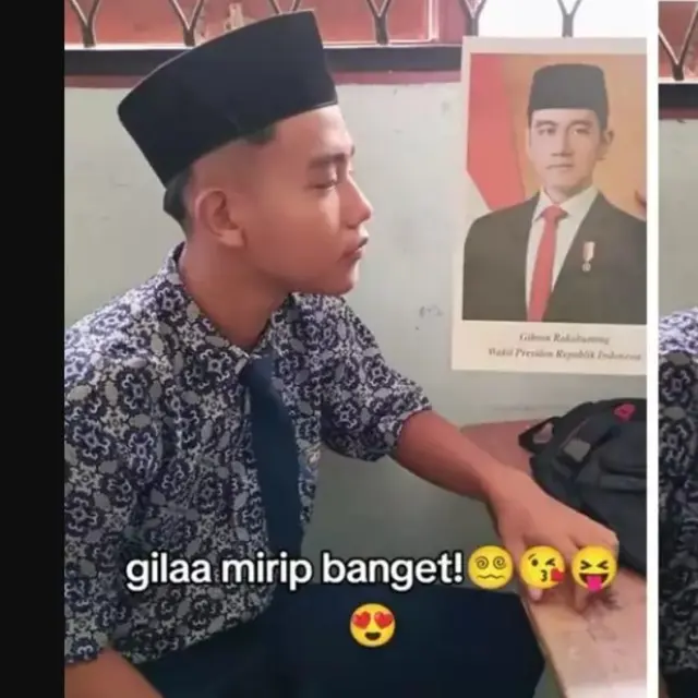Viral Anak SMP Mirip Gibran Rakabuming, Temannya Serasa Satu Kelas sama Wakil Presiden.