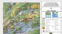 Peta Lokasi Bencana Gerakan Tanah di Kampung Cimuncang dan Kampung Gandasoli, Desa Girimukti, Kecamatan Singajaya, Kabupaten Garut, Jawa Barat. (sumber gambar: PVMBG Badan Geologi)

 