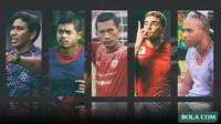 Bima Sakti, Bambang Pamungkas, Ismed Sofyan, Cristian Gonzales, dan Keith Gumbs (Bola.com/Adreanus Titus)