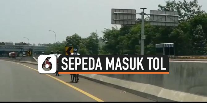 VIDEO: Pengakuan Pesepeda yang Masuk Tol Jagorawi