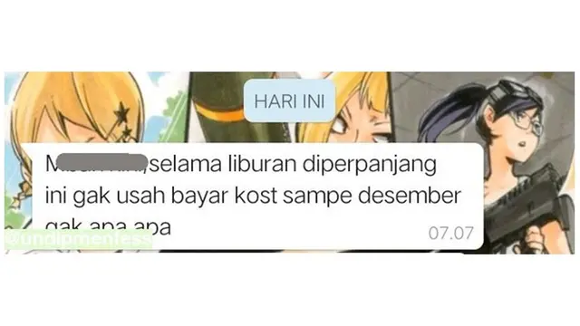 6 Chat Ibu Kos Terlalu Baik Ini Bikin Penghuni Jadi Betah