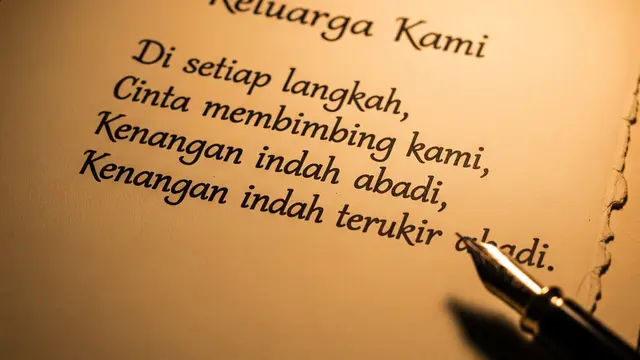 Contoh Puisi Keluarga Singkat Penuh Makna dan Menyentuh Hati