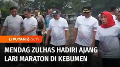 Ajang lari maraton di pinggir pantai Kebumen, Jawa Tengah, diikuti peserta dari dalam dan luar negeri. Menteri Perdagangan, Zulkifli Hasan pun ikut memeriahkan kegiatan olah raga ini.