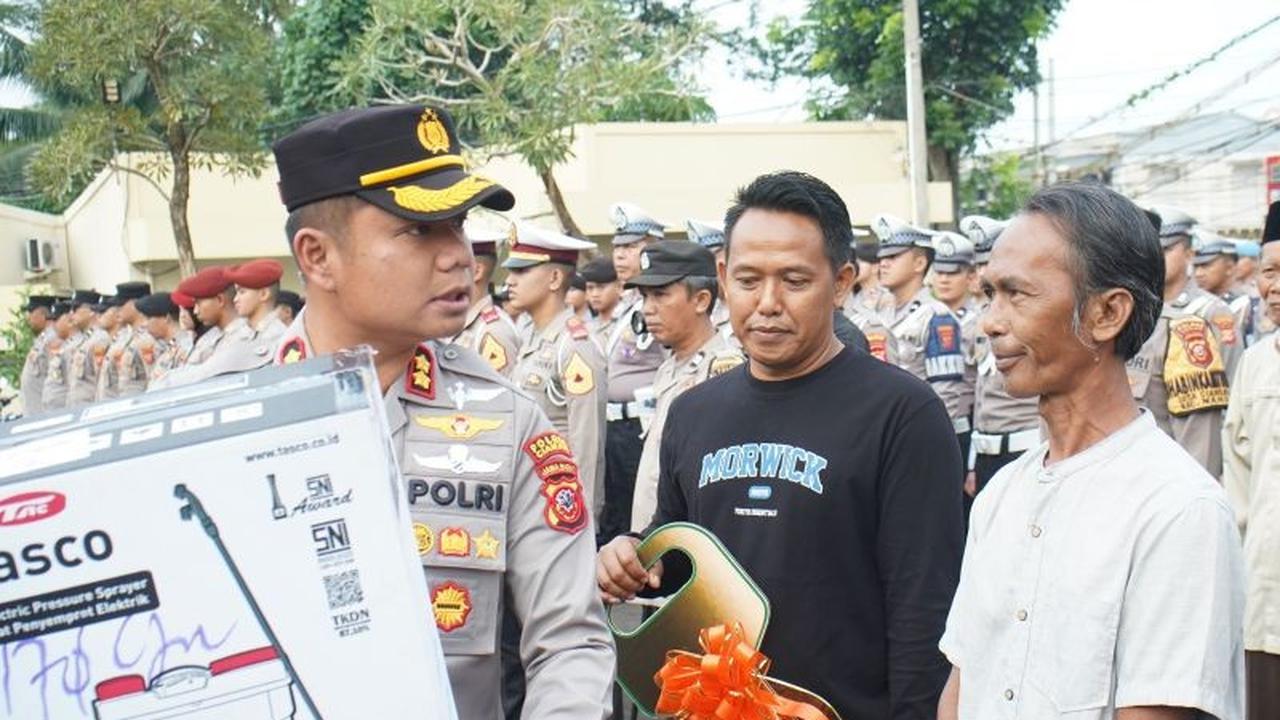 DPTPH dan Polres Cianjur Salurkan Bantuan Alat Pertanian, Tingkatkan Produktivitas Petani Lokal