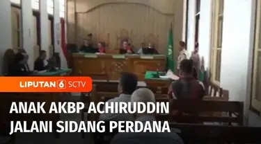 Kasus penganiayaan anak perwira Polri, AKBP Achiruddin Hasibuan, kemarin mulai disidangkan di Pengadilan Negeri Medan, Sumatera Utara. Terdakwa, Aditya Hasibuan, didakwa pasal berlapis, yakni penganiayaan dan perusakan barang pribadi milik korban, Ke...