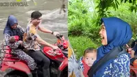 Ria Ricis naik ATV bersama anak (Sumber: YouTube/Ricis Official)