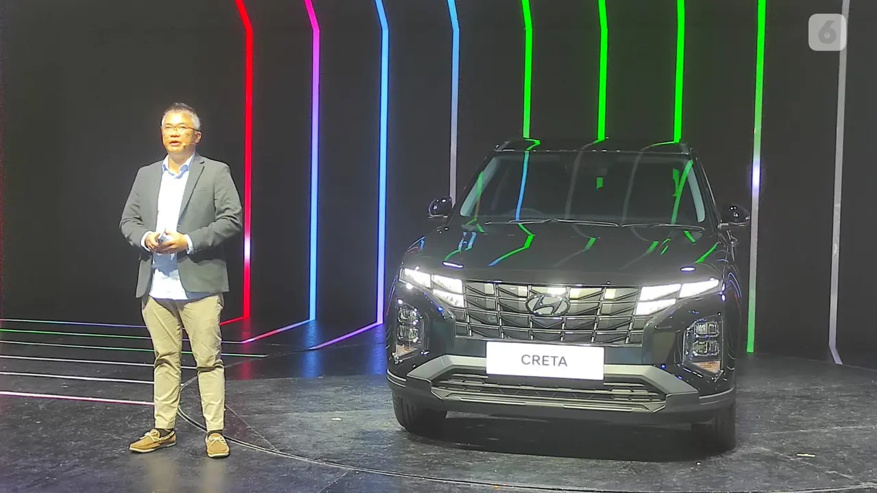 Hyundai Creta Dynamic Black Edition diluncurkan pada ajang Indonesia International Motor Show atau IIMS 2023. (Liputan6.com/Arief Aszhari)