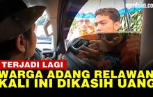 VIDEO: Terjadi Lagi Warga Adang Mobil Relawan di Cianjur, Kali ini Dikasih Uang