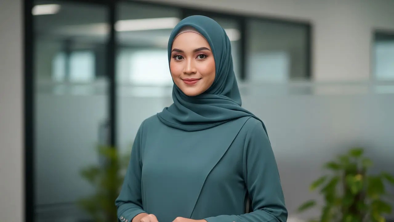 Model Baju Gamis Kerja Wanita Modis