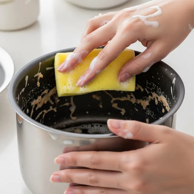 Cara Membersihkan Rice Cooker Berkerak (AI Generated)