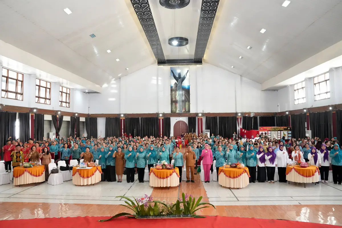 Tri Tito di acara sosialisasi Kesehatan di Gedung Tammuan Mali’, Tana Toraja, Sulsel, Selasa (7/7/2026).