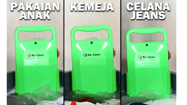 Re Clean, Solusi Terbaru Mencuci Tanpa Kucek dan Menggiling Pakaian