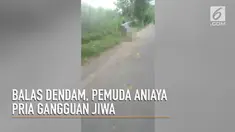 Seorang pemuda ditangkap Polsek Pagu Kediri lantaran tindakannya yang menganiaya pria dengan gangguan jiwa.