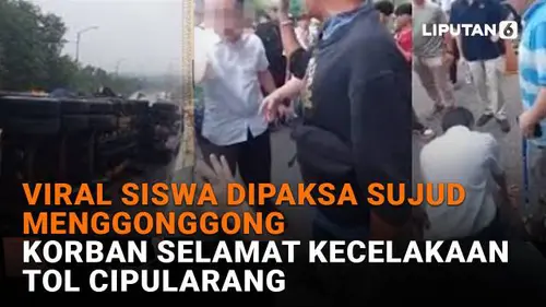 Viral Siswa Dipaksa Sujud Menggonggong, Korban Selamat Kecelakaan Tol Cipularang