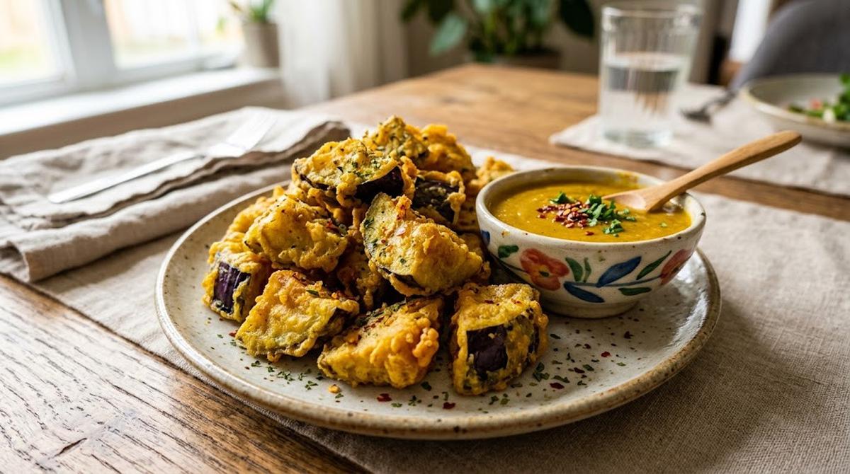 Ide Penyajian Terong Goreng Tepung Bumbu Kari