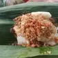 Ketan Bintul, menu khas berbuka puasa asal Banten, yang berusia ratusan tahun. (Liputan6.com/Yandhi Deslatama)