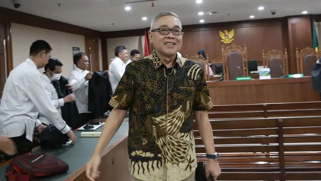 Sidang perkara dugaan korupsi pengadaan Liquefied Natural Gas (LNG) di PT Pertamina (Persero) dengan terdakwa Hari Karyuliarto kembali digelar di Pengadilan Tipikor Jakarta Pusat, Senin. (Istimewa)
