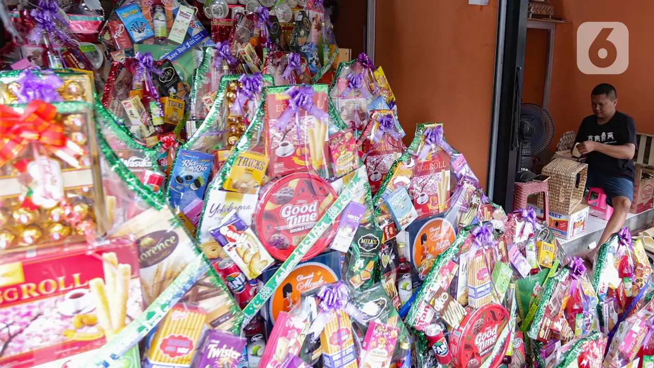 Penjualan Parsel Lebaran di Pasar Barito Mulai Alami Peningkatan