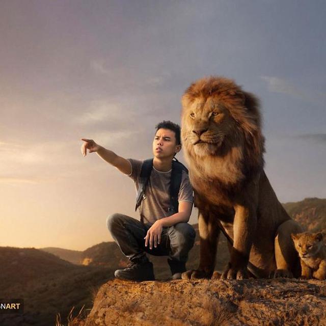 editan foto seolah ada dalam film