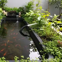 Kolam Mini dari Bak Plastik Bekas. (AI Generated)