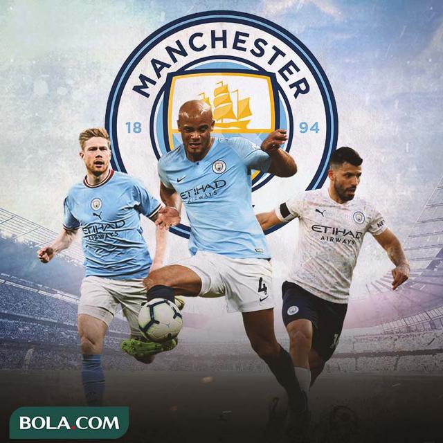 Manchester City - Kevin De Bruyne, Vincent Kompany, Sergio Aguero