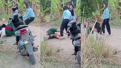 Viral 3 Remaja Putri Baku Hantam di Lampung Utara, Dipicu Persoalan Asmara
