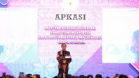 Presiden Joko Widodo membuka Rapat Kerja Nasional (Rakernas) XVI Apkasi Tahun 2024, Apkasi Otonomi Expo (AEO), dan Apkasi Procurement Network Tahun 2024, di Jakarta Convention Center (JCC), Rabu 10 Juli 2024. (Ist).