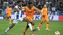 Laga perempat final Copa del Rey 2024/2025 antara Leganes dan Real Madrid berlangsung ketat dan sengit. (JAVIER SORIANO/AFP)