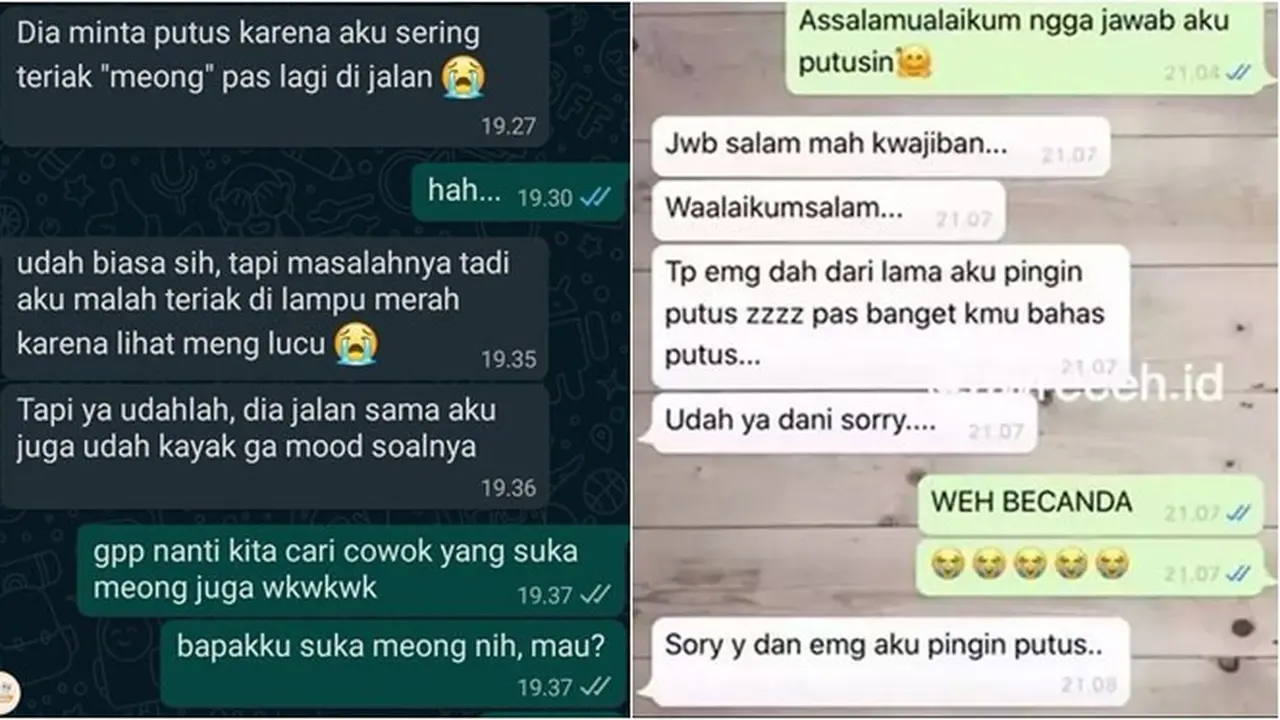 8 Chat Netizen saat Putus dari Pacar Ini Justru Kocak, Alasannya Bikin Geleng Kepala