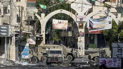 Militer Israel mengatakan Israel meluncurkan operasi tersebut karena sekitar 50 serangan selama setahun terakhir berasal dari Jenin. (AP Photo/Majdi Mohammed)