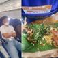 Viral Wanita Makan Nasi Padang Pakai Tangan di Pesawat, Bikin Iri Netizen (Sumber: TikTok/djameliamanika )