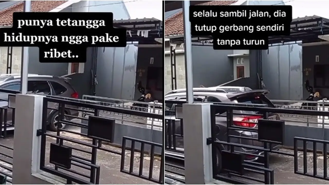 Viral Video Tetangga Anti Ribet Saat Keluar Garasi Ini Dipuji Netizen
