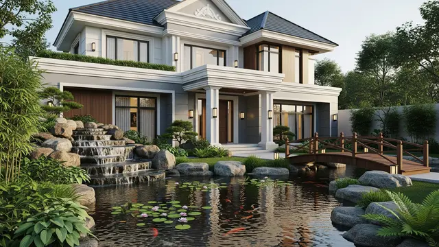 Rumah Tipe 54 dengan Kolam