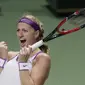 Petra Kvitova Kalahkan Sharapova di semifinal WTA Finals (Reuters)