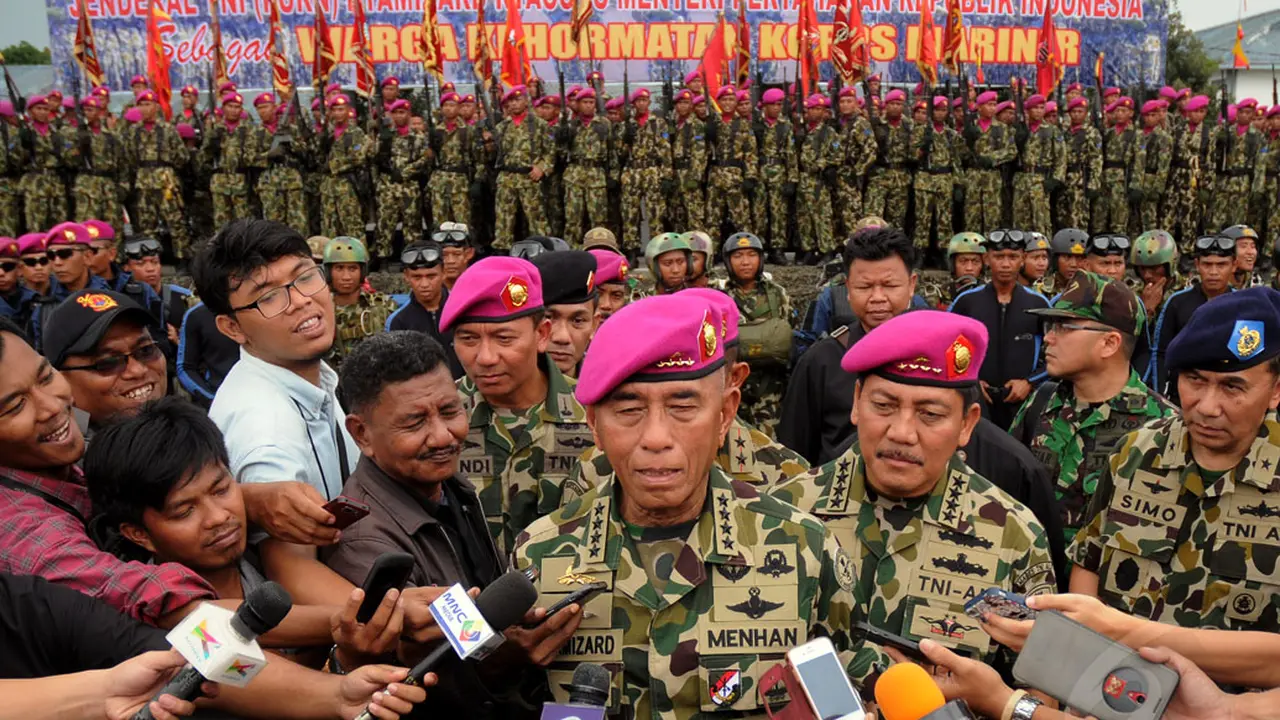 Menhan Ryamizard Resmi Jadi Warga Kehormatan Korps Marinir TNI AL