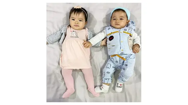 7 Potret Shaldy dan Shelma, Anak Kembar Ratna Galih yang Menggemaskan