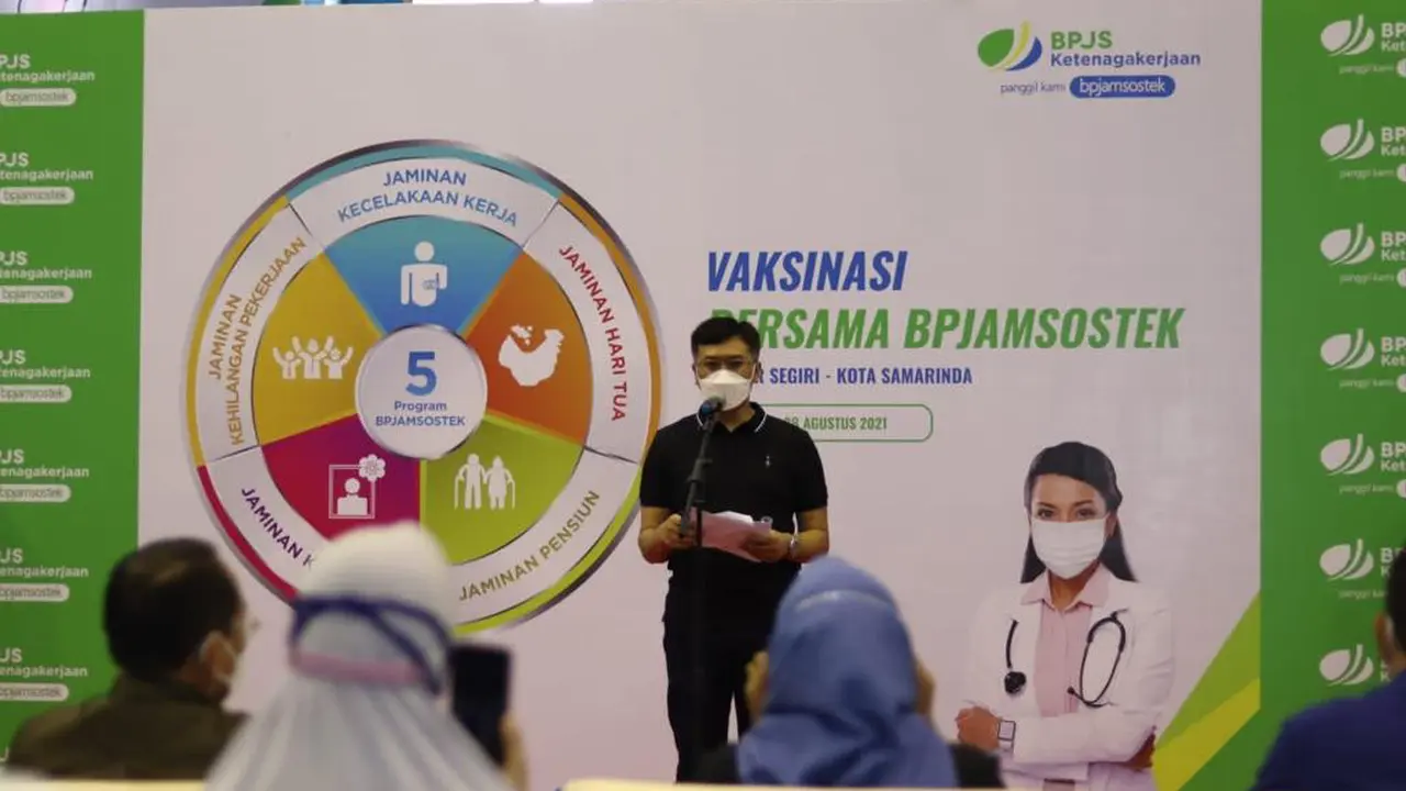 Terus Dorong Herd Immunity, BPJS Ketenagakerjaan Lakukan Vaksinasi untuk Pekerja di Samarinda