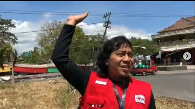 Komeng di Posko Gempa Palu (Instagram/ @komeng.uhuyy)