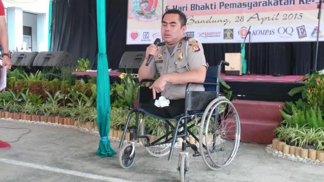 Meski Tak Punya Kaki, Aipda Beni Hendrik Tetap Setia Jadi Polisi