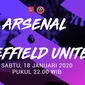 Premier League - Arsenal Vs Sheffield United (Bola.com/Adreanus Titus)