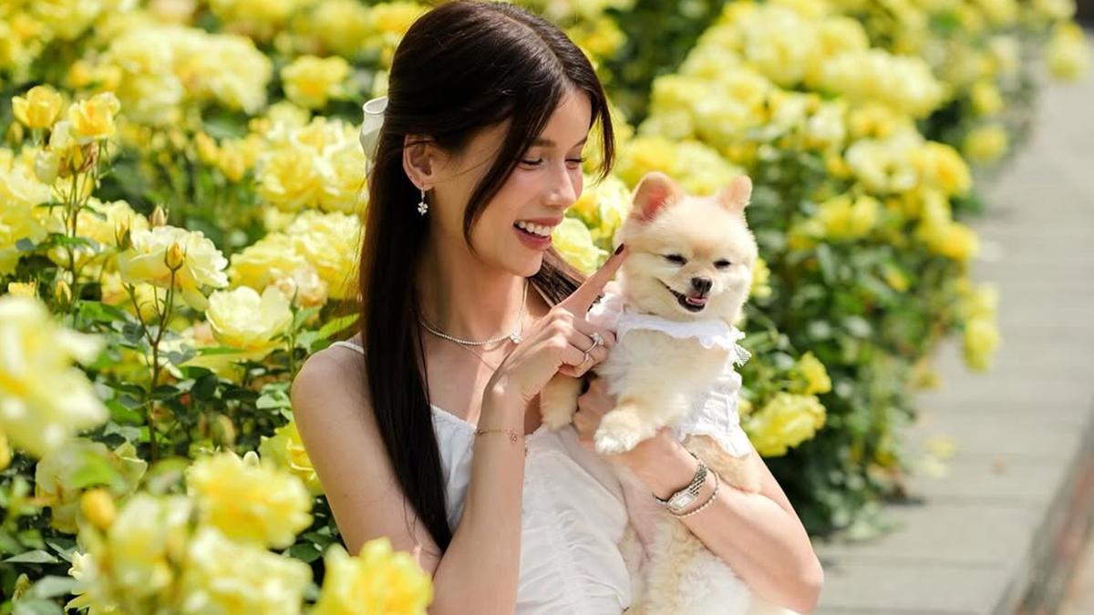 6 Potret Sabrina Chairunnisa Bareng Anjing Peliharaannya, Jadi Sumber Kebahagiaan