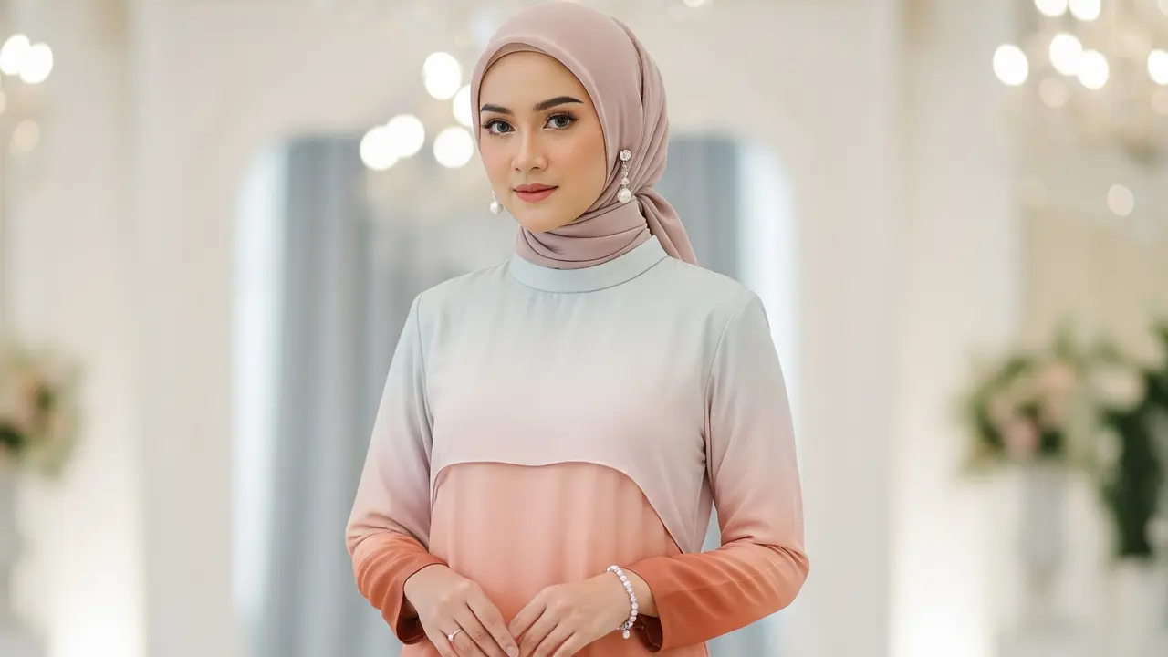 Model Gamis Corak Terbaru