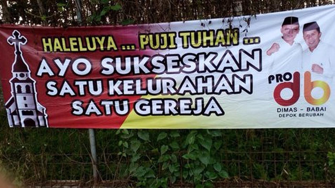 Cerita spanduk 'Satu Kelurahan, Satu Gereja' yang bikin heboh Depok