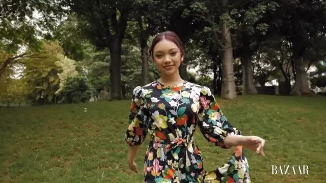 Inspirasi Mini Dress Pattern ala Naura Ayu (Instagram/@naura.ayu)